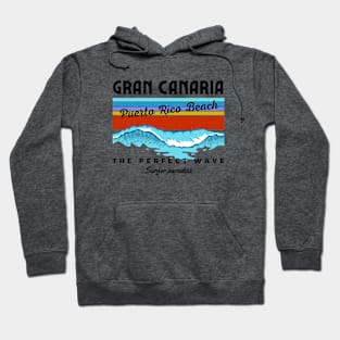 Vintage Puerto Rico Beach Gran Canaria Spain Hoodie